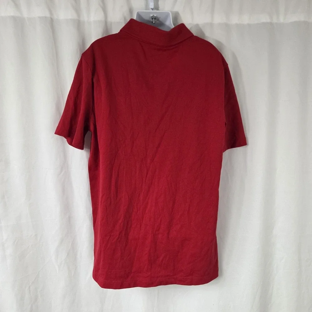 Old Navy Polo Shirt Kids 10-12 Red Tagless Jersey Basic Short Sleeve Top Casual